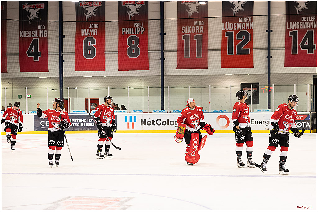 PENNY DEL 1. Testspiel Koelner Haie - Loewen Frankfurt; Koeln, 27.08.2023